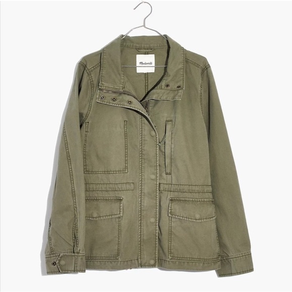 NWT Madewell Passage Utility Jacket Olive Green Size S - Picture 3 of 14